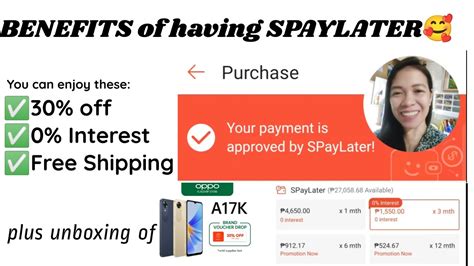 SPAYLATER BENEFITS Actual Purchase Shopee YouTube