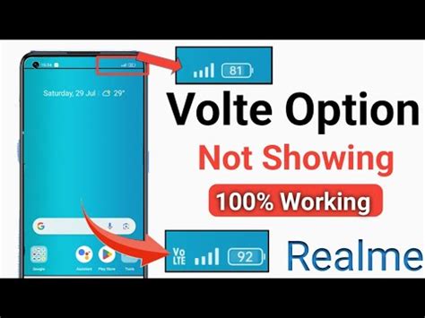 Volte Option Not Showing In Realme Mobile Android Mobile G Volte