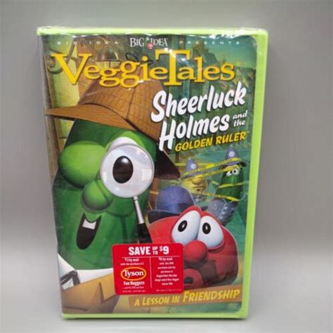 Veggietales Sheerluck Holmes And The Golden Ruler A Lesson In Friendship Dvd 820413107192 Ebay