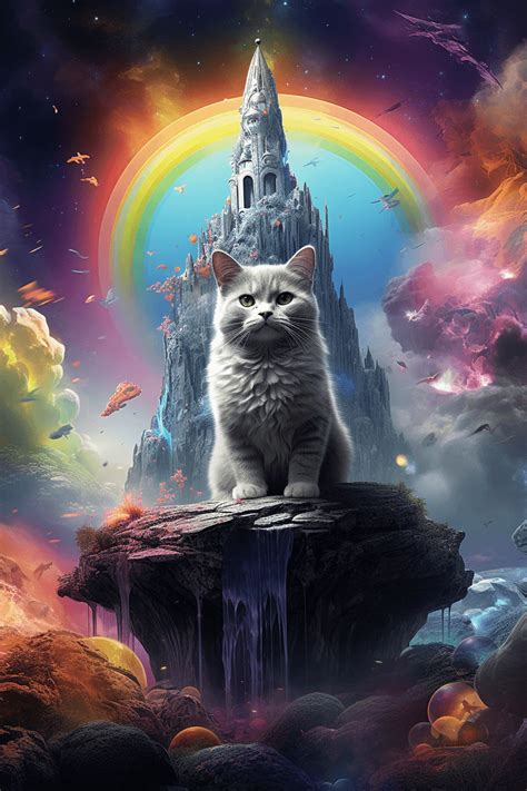 Rainbow Cat Wallpapers 4k Hd Rainbow Cat Backgrounds On Wallpaperbat