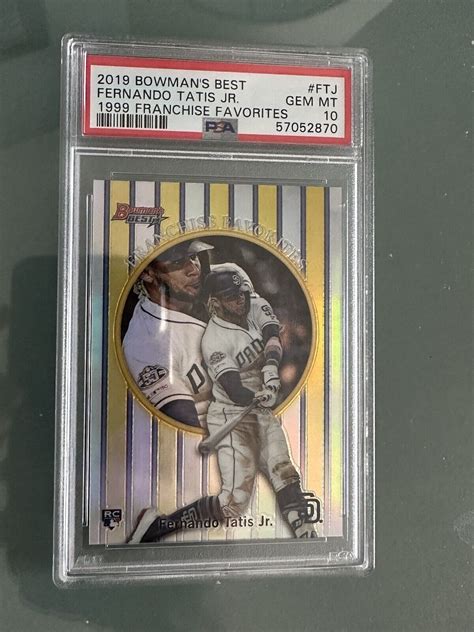 2019 Bowman S Best Fernando Tatis Jr 99FF FTJ PSA 10 Rookie