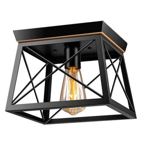 Buy Pynsseu Industrial Ceiling Light Farmhouse Semi Flush Ceiling Fixture For Kitchen Island