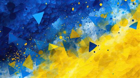 Premium Photo | Vibrant Contrast of Blue and Yellow in Abstract Art ...