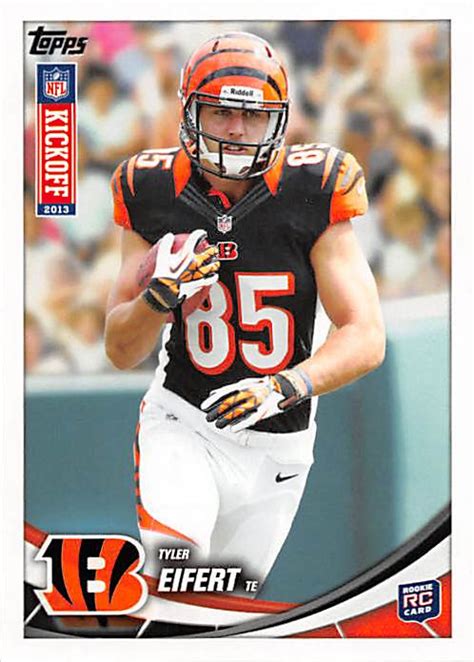 Tyler Eifert Football Card Cincinnati Bengals 2013 Topps 18 Rookie