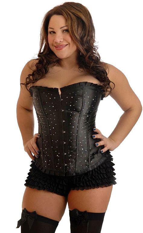 Plus Size Strapless Sparkle Corset