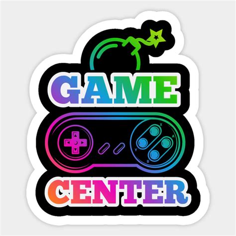 Gamer Game Center Gaming Sticker Teepublic