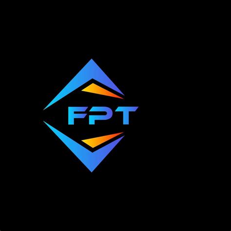 FPT abstract technology logo design on Black background. FPT creative ...