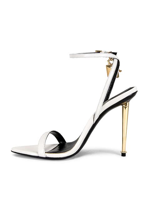 TOM FORD Naked Padlock 105 Sandal In Chalk FWRD