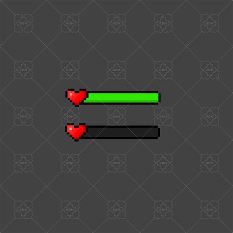 2d Pixel Health Bar Gamedev Market