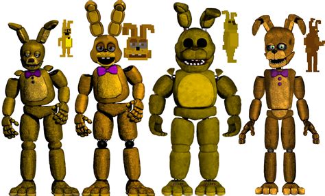 Fnaf 3 Spring Bonnie 1693x999 Png Download