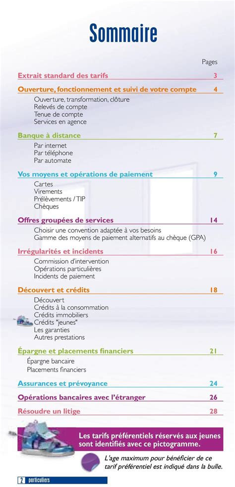 TARIFS DES PRINCIPAUX SERVICES OPÉRATIONS DE VOTRE BANQUE PDF Free