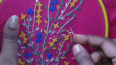 Sindhi Embroidery Kutch Work Gujrati Stitch Hand Embroidery Youtube