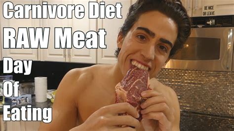 Carnivore Diet Day Of Eating Raw Meat Youtube