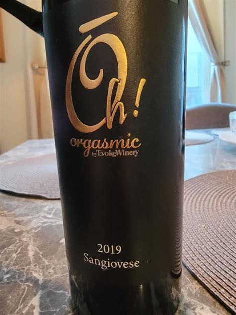 2019 Evoke Winery Sangiovese Oh Orgasmic USA Oregon Columbia Valley