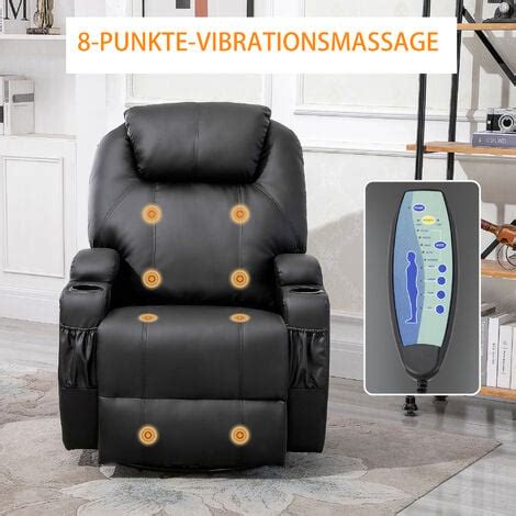 HOMCOM Massagesessel Elektrisch Relaxsessel Fernsehsessel