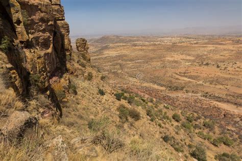 View from Abuna Yemata Guh Rock-hewn Church, Tigray Region, Ethiop ...