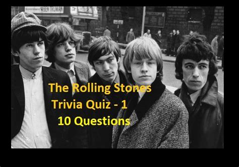 The Rolling Stones Trivia Quiz - 1 | Rolling stones, Trivia quiz, Trivia