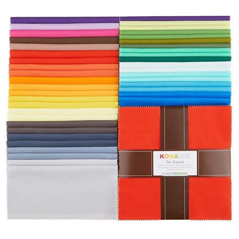 Kona Cotton New Colors 2019 Ten Squares Robert Kaufman Fabrics