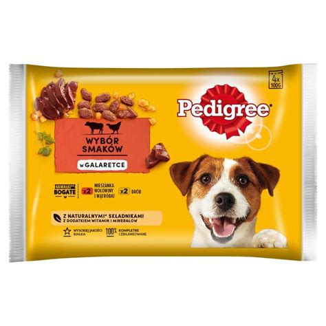 Pedigree Mokra karma dla dorosłych psów wybór smaków w galaretce 400 g