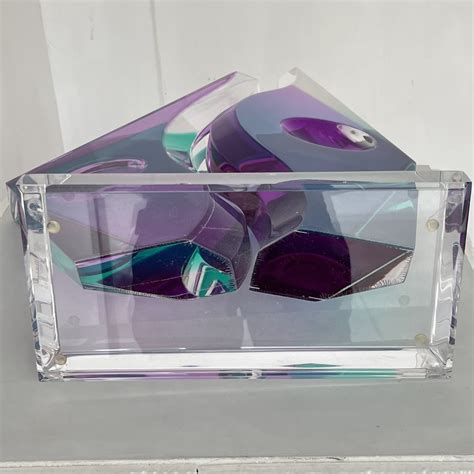 Shlomi Haziza Signed Lucite Sculpture