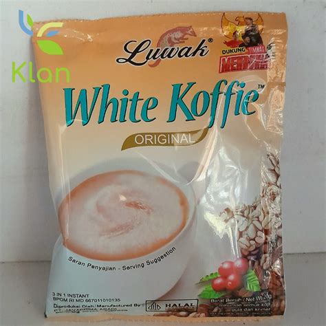 Jual Luwak White Koffie Gr Luwak White Coffee Sachet Shopee