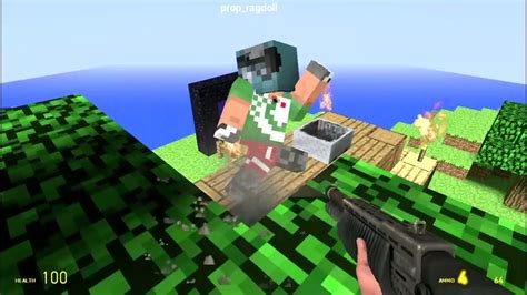 Garrys Mod Minecraft Ragdolls Youtube