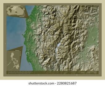 Benguet Province Philippines Elevation Map Colored Stock Illustration ...