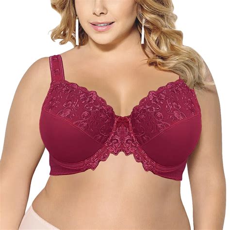 Bra Women Bras Women S Underwear Thin Underwired Bra Gray Big Size Top 36 38 40 42 44 46 48 50