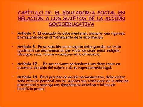 Ppt Codigo DeontolÓgico Del Educadora Social Powerpoint Presentation