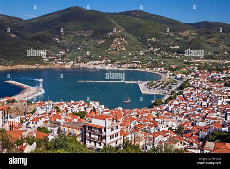 Skopelos town, Skopelos island, Northern Sporades, Magnessia, Thessaly ...