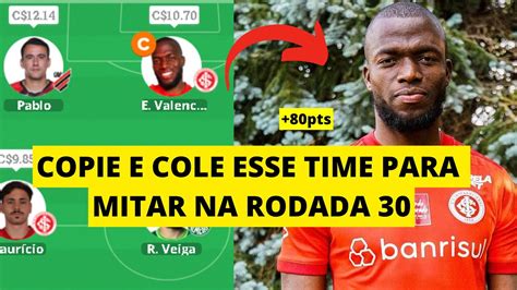 Time Para Mitar Pontos Na Rodada Cartola Fc Youtube