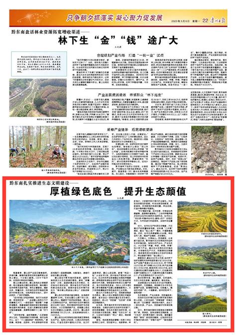 黔东南扎实推进生态文明建设——厚植绿色底色 提升生态颜值发展雷山产业