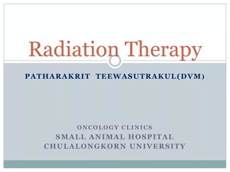 Ppt Radiation Therapy Powerpoint Presentation Free Download Id 3042093