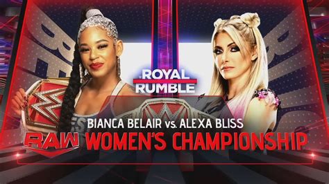 Bianca Belair Vs Alexa Bliss Royal Rumble 2023 Full Match Youtube