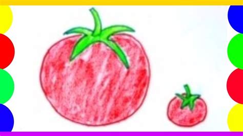 How To Draw A Tomato Easy Step By Step Drawing Tomato Step By Step