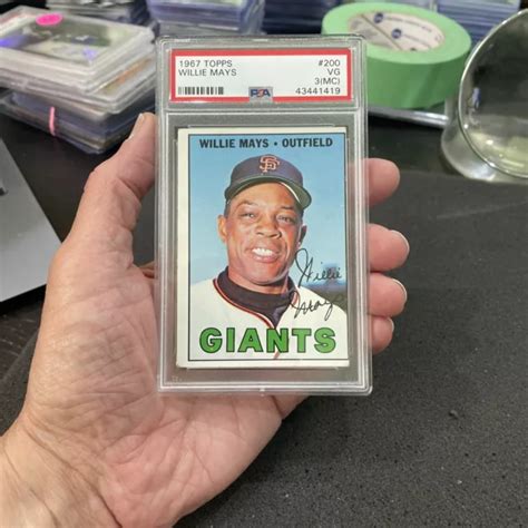 1967 Topps Willie Mays 200 Psa 2 Mc Eur 2097 Picclick It