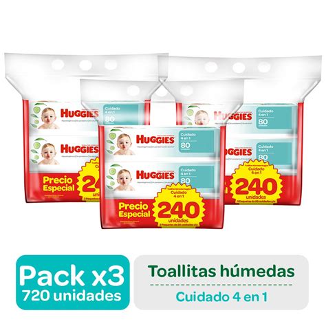 Toallitas H Medas Huggies Cuidado En Pack X Inkafarma