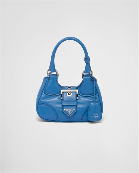 Light Blue Prada Moon Padded Nappa Leather Bag PRADA