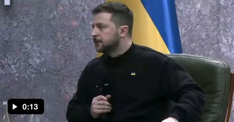 Zelenskyy Puts On An Earpiece When Told The Question Will Be In Russian