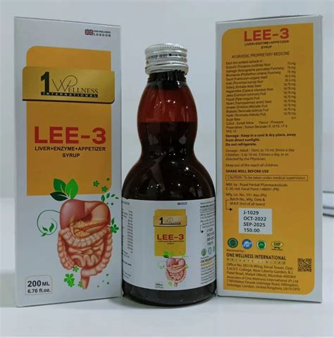 Lee Liver Enzyme Appetizer Syrup At Rs Box Herbal Digestive