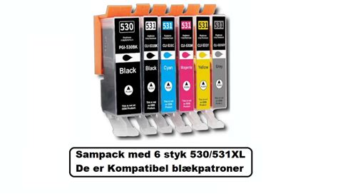 Canon Sampack Med Styk Pgi Xl Cli Xl B C M Y Gy