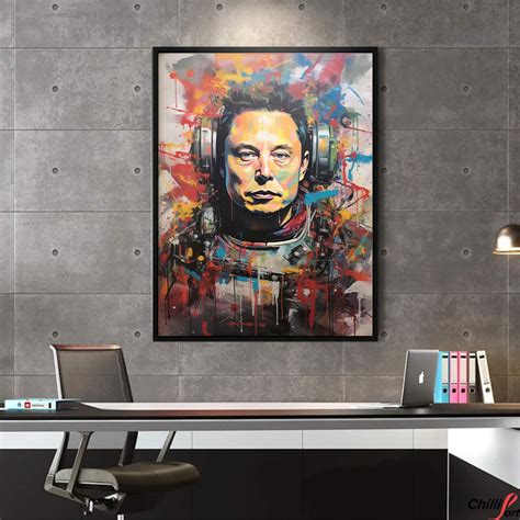 Картина Elon Musk Graffiti Art 2