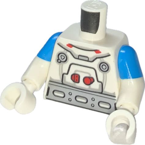 Lego White Lunar Research Astronaut Minifig Torso