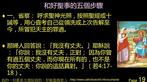 今天的開始祈禱：痛悔經 『主，耶穌基督，您是除免世罪的天主羔羊，求您藉著聖神的恩寵，恢復我與聖父間的關係，在您為我所流的聖血中，洗淨我的一切罪污；並為您聖名的光榮，賜給我新生。阿們／亞孟