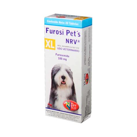 Furosi Pets NRV Furosemida S M Y XL La Farmascota