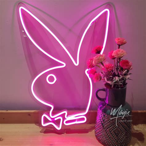 Playboy Bunny Neon Sign Custom Neon For Bar Decor Sign Home Etsy