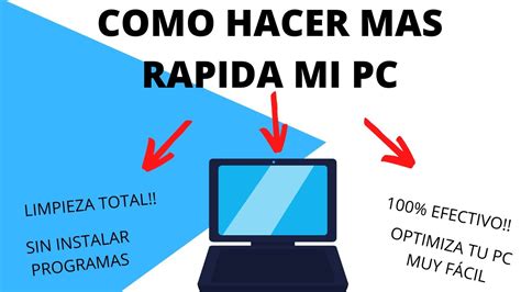 Como Acelerar Mi Pc Muy F Cil Y R Pido Youtube