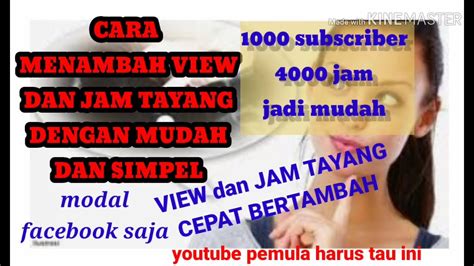 Mengejar Jam Tayang Di Youtube Youtube