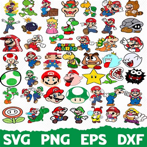 Super Mario Svg Mario Svg Bundle Mario Svg Files For Cricu Inspire Uplift