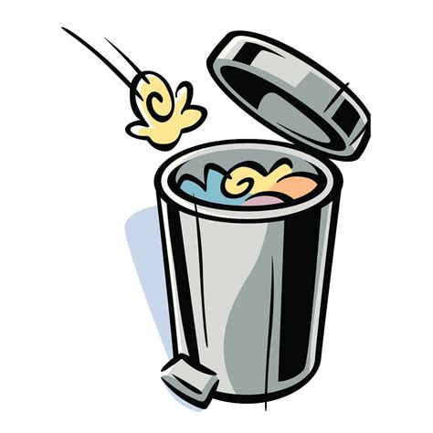 Animated Trash Can Clipart Food Rubbish Clipart Food Rubbish